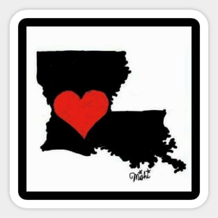 Louisiana Love Sticker